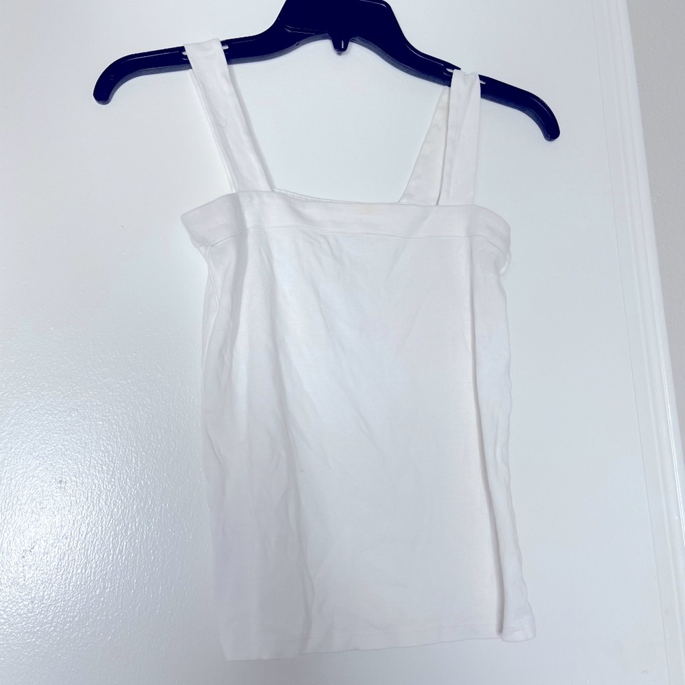 white tank top